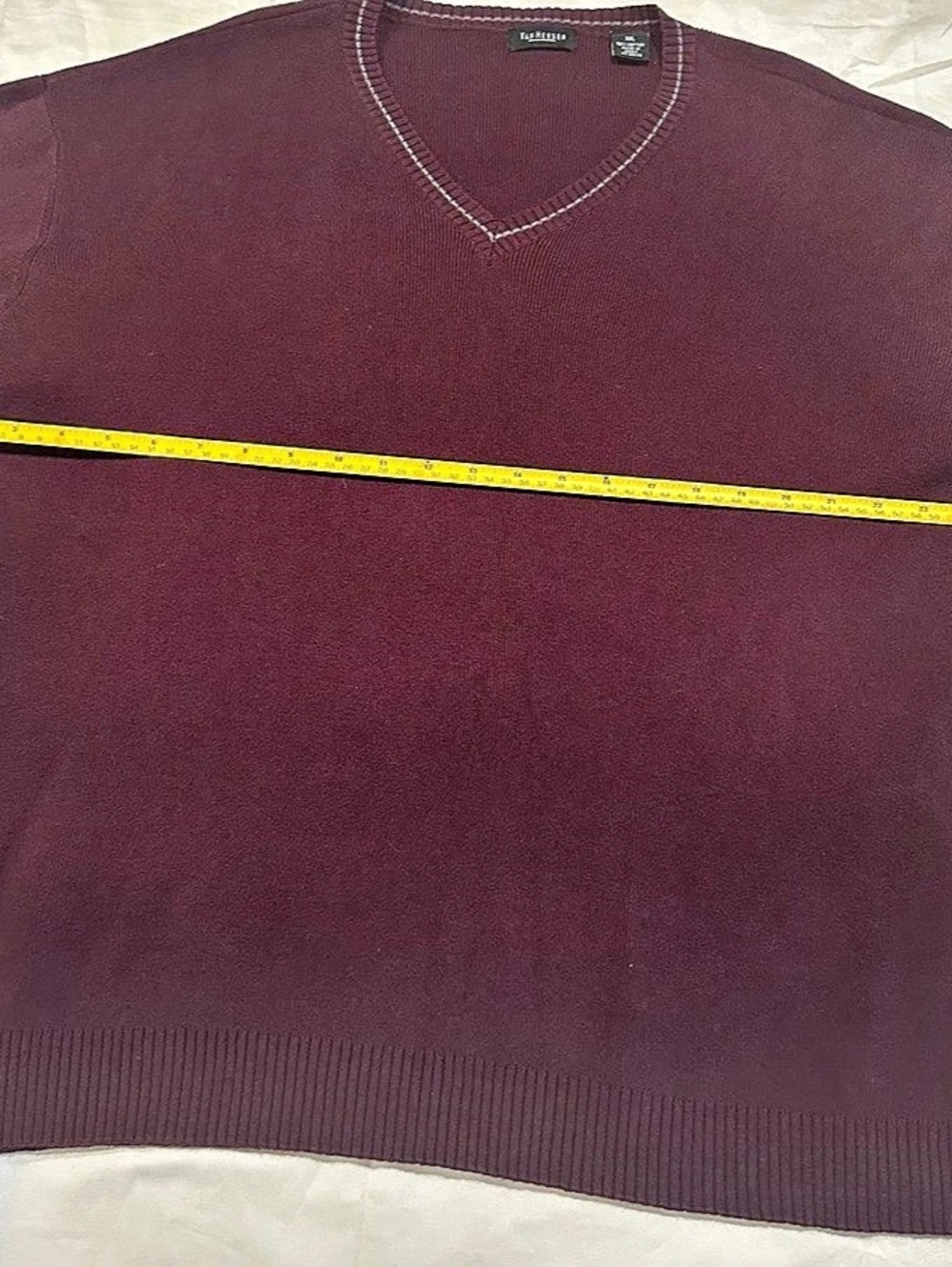 Van Heusen Men's V-Neck Cotton Sweater XL